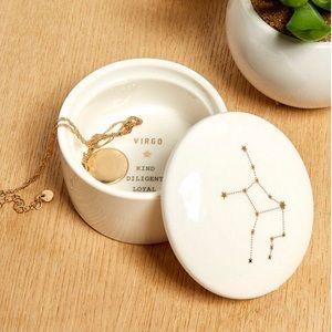 Urban Outfitters Ceramic Virgo Trinket Box